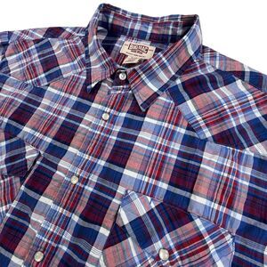 Vintage Big Mac Workwear Plaid Shirt Men's XL Pearl Snap Western Pockets